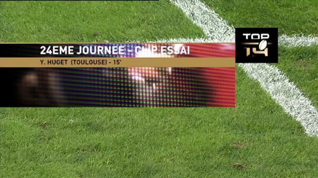 TOP14 - Toulouse - Brive : Essai 2 Yoann Huget (ST) - J24 - Saison 2014/2015
