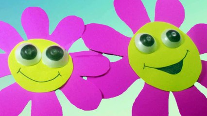 How to make a Poster Board & Egg carton Pre-K decoration, Wall-flowers - EP