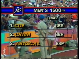 Coe, Ovett & Cram - 1500m Final,  Olympic Games, Los Angeles 1984