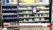 Korea's tax revenue from tobacco sales rises