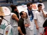 Basketball ETB Essen VfL Kirchheim Knights die letzten 2 Sekunden und Jubelfeier der Kirchheim