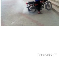Burnout on cg 125 at layyah.by raf