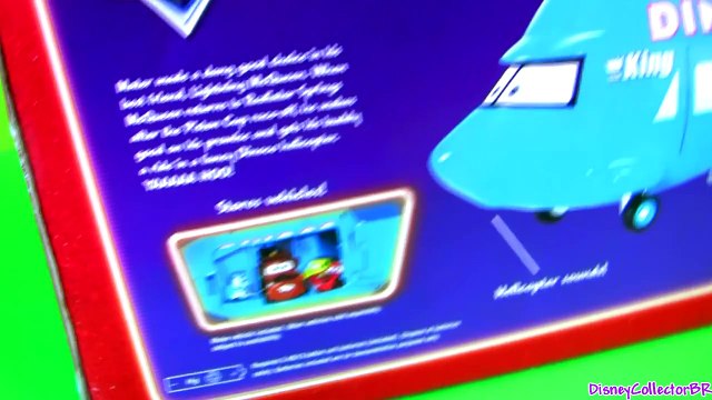 Pixar Cars Talking Dinoco Helicopter Transporter Mater Disney Rotor Turbosky The King by FunToys