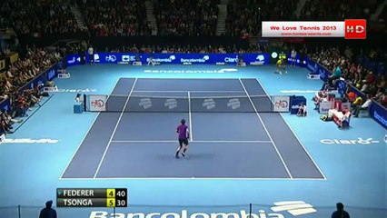 Roger Federer VS Tsonga -- Funny Moment with Public  -- HD