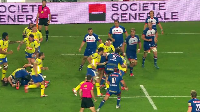 TOP14 - Grenoble - Clermont: Essai Nick Abendanon (CLE) - J24 - Saison 2014/2015