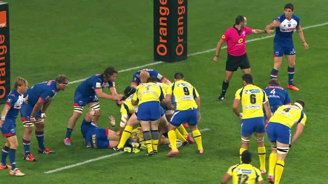 TOP14 - Grenoble - Clermont: Essai Thomas Domingo (CLE) - J24 - Saison 2014/2015