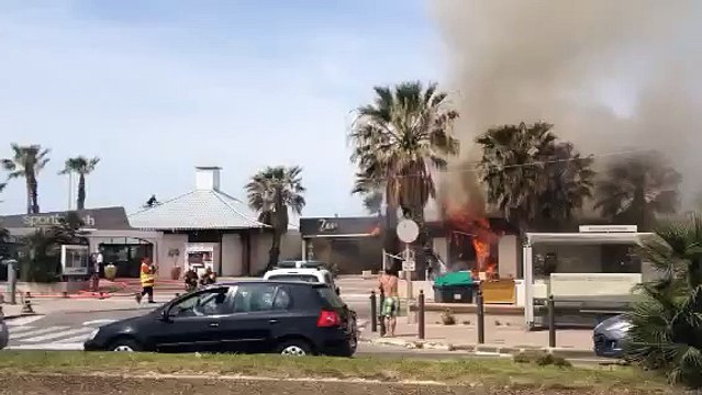 Incendie dans un restaurant à l'Escale Borély de Marseille
