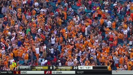 Tennessee beats Iowa (2015 TaxSlayer Bowl Highlights)