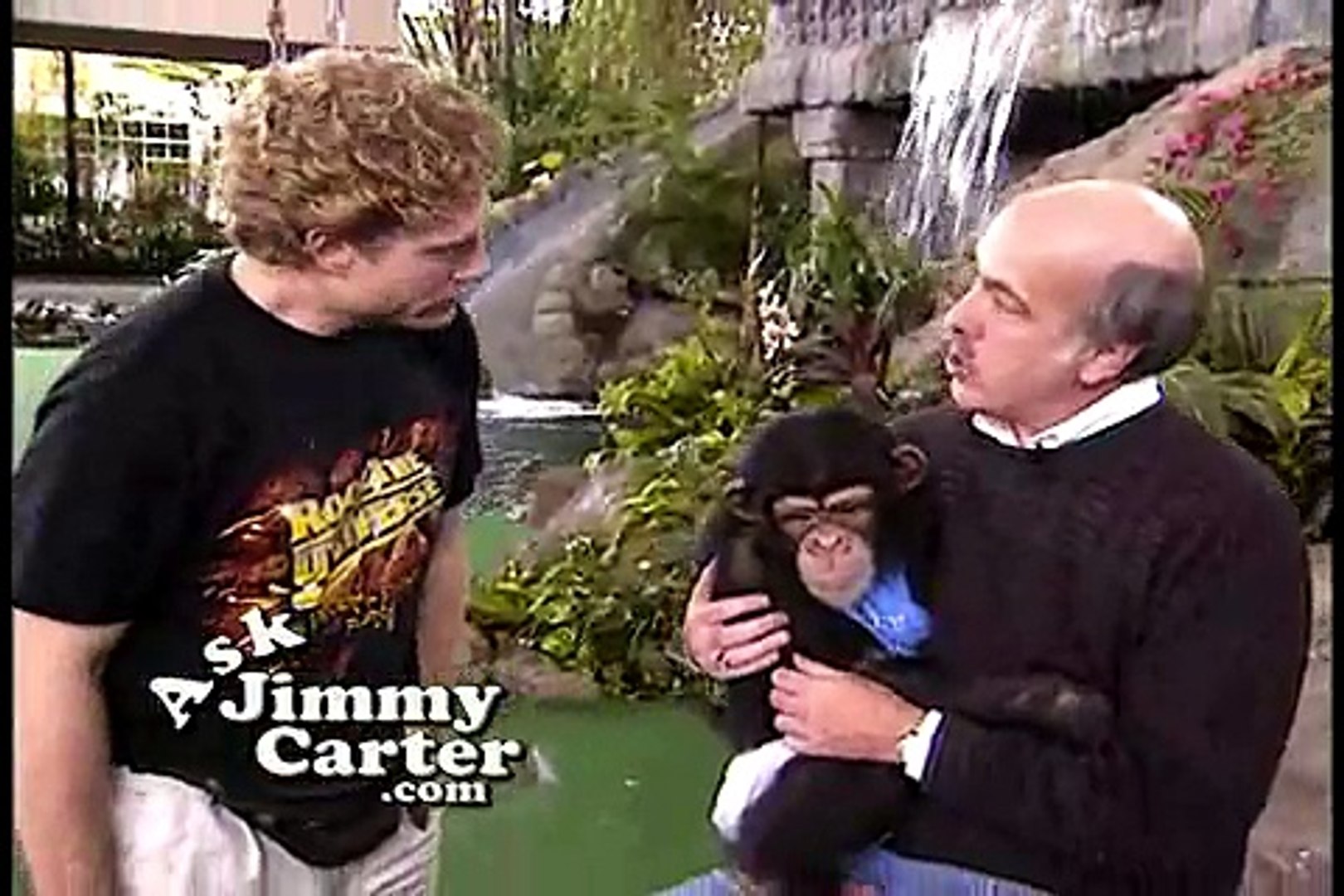 Chimpanzee at Universal Florida and Jimmy Carter