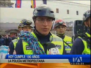 Policía Metropolitana cumplió 190 años