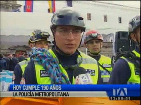 Policía Metropolitana cumplió 190 años