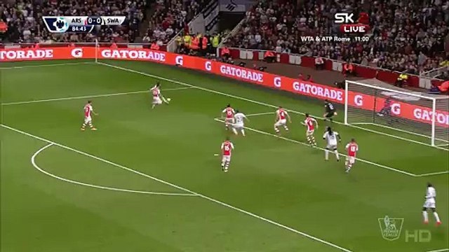 Bafetimbi Gomis 0:1 | Arsenal - Swansea City 11.05.2015 HD