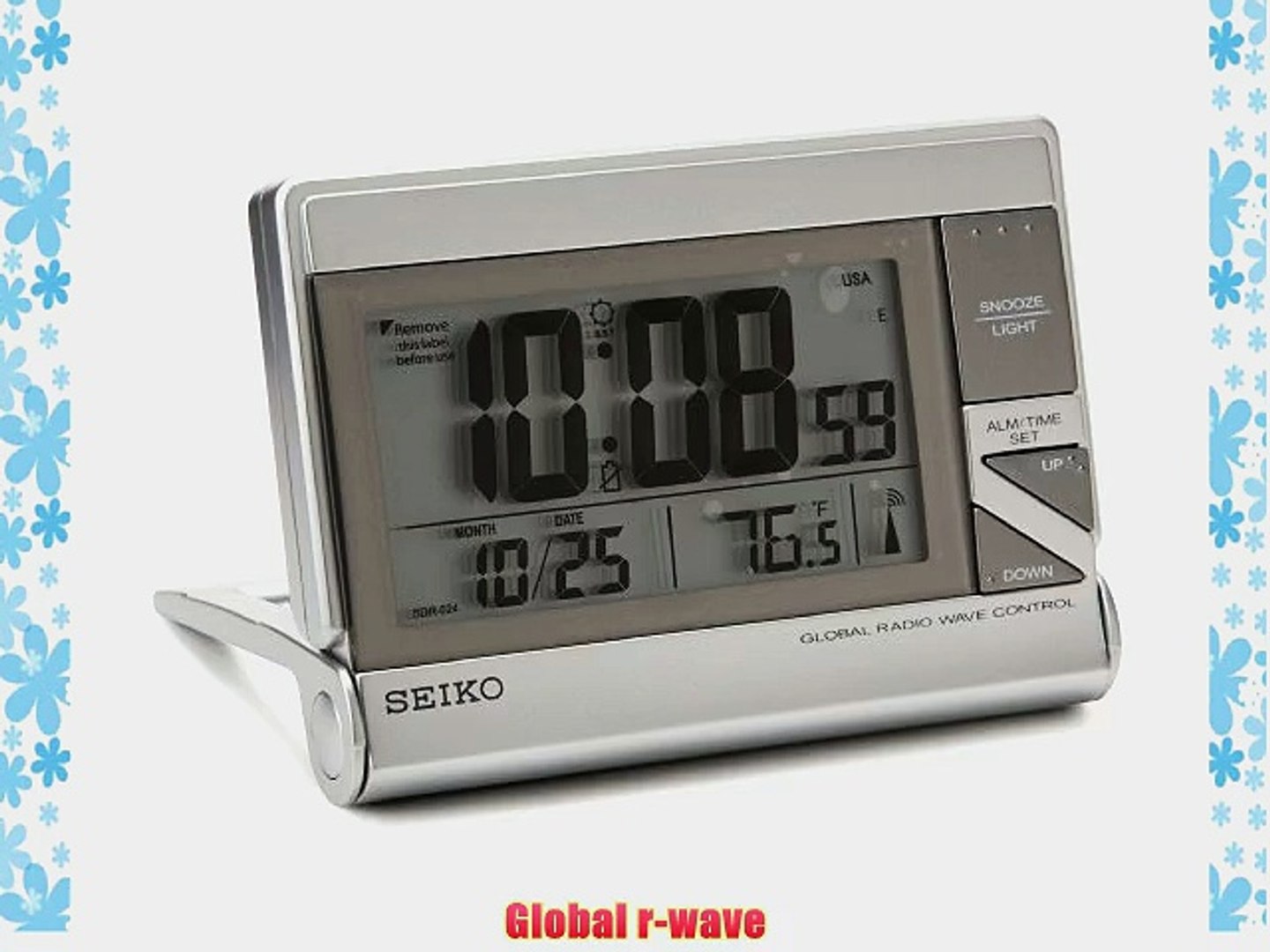 Seiko QHR024SLH Classic Digital Travel Clock - video Dailymotion