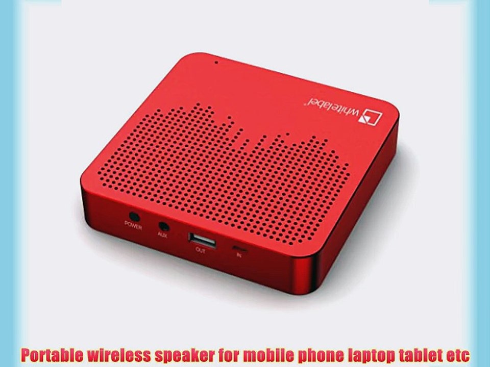 RockPower Wireless Bluetooth Speaker Backup Battery 6000mAh External Power Bank Portable battery