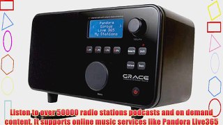 Grace Digital Wi-Fi Internet Radio Featuring 10 Station Presets