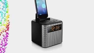 Philips AJT3300/37 Bluetooth Dual Alarm Clock Radio iPhone/Android Speaker Dock Speakerphone