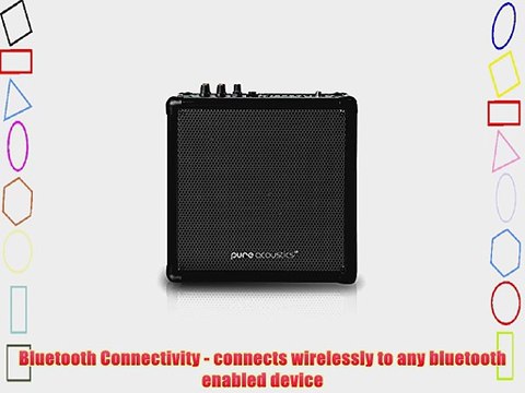 Pure Acoustics MCP-50 Portable Bluetooth Entertainment Medium Sized Speaker System with Built-in