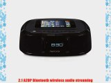 Memorex MW453 Bluetooth Wireless Alarm Clock FM Radio w/ Universal Line In with USB Charging