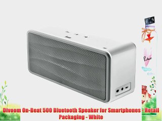 Divoom On-Beat 500 Bluetooth Speaker for Smartphones - Retail Packaging - White