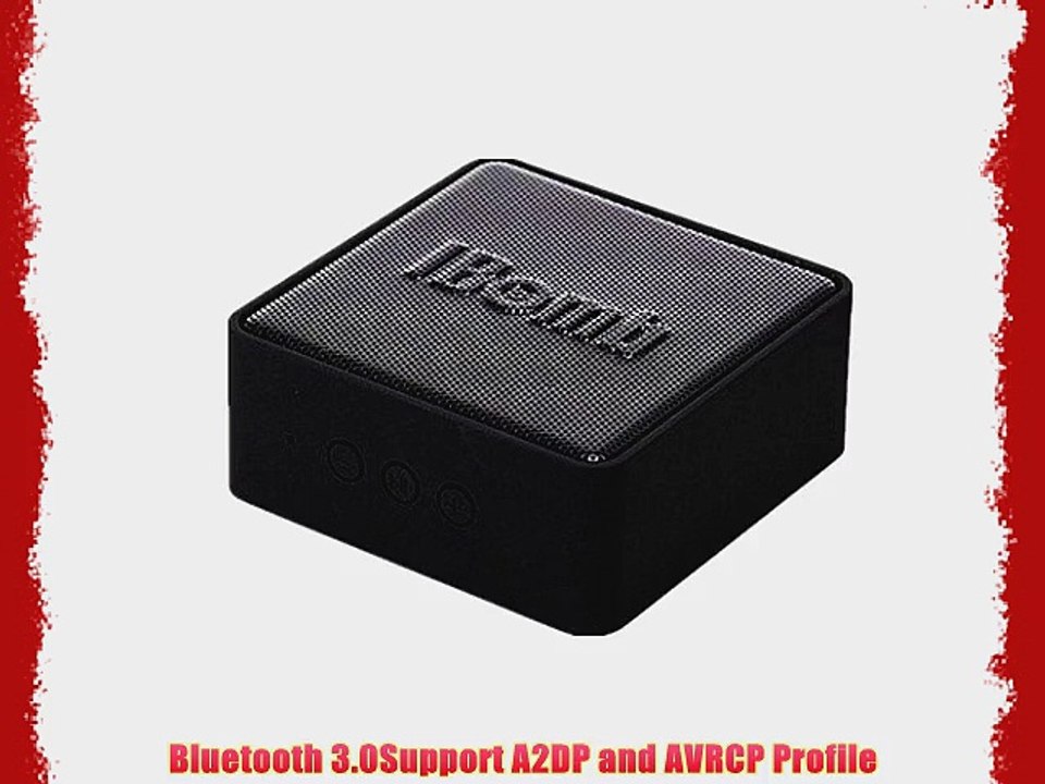 iBomb(TM) EX500 Cube High Quality Super Woofer Wireless Portable Bluetooth 3.0 Speaker with