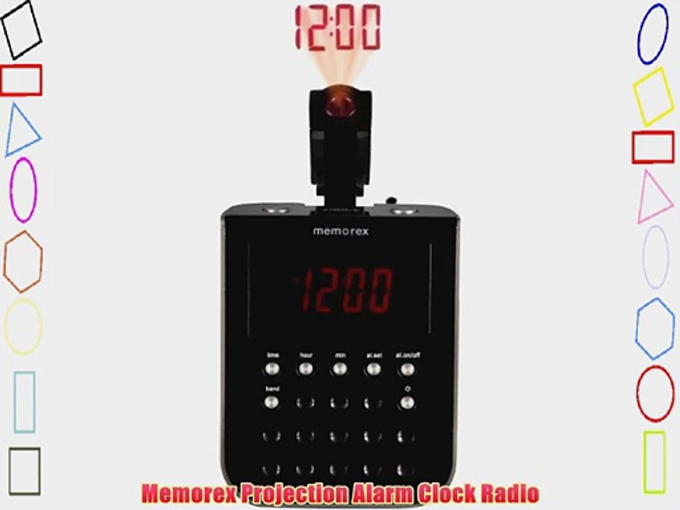 Memorex Projection Alarm Clock Radio
