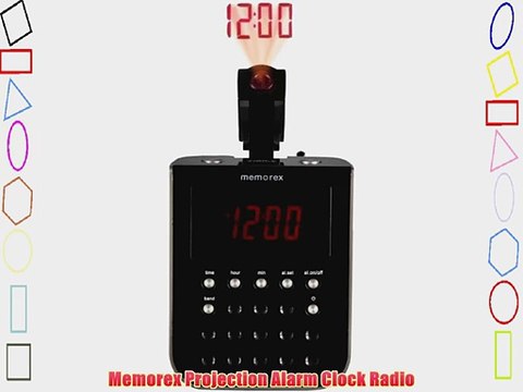 Memorex Projection Alarm Clock Radio