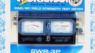 POWER / SWR METER CB Radio 100 Watts w/ 3' Jumper cable - Workman SWR3P