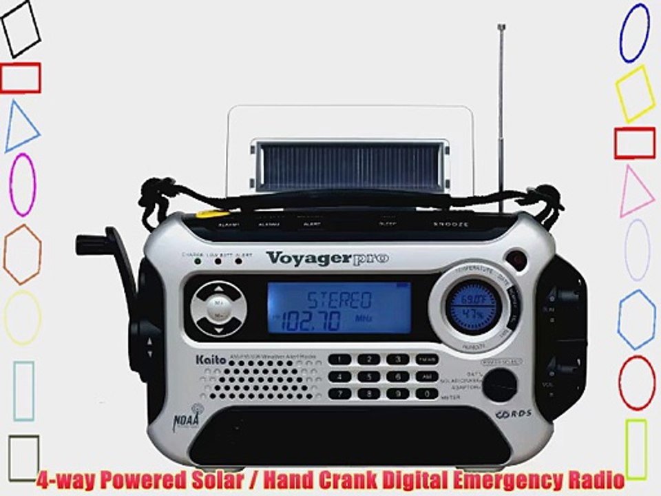 Kaito Voyager Pro KA600 Digital Solar/Dynamo AM/FM/LW/SW