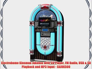 Electrohome Kinsman Jukebox with CD Player FM Radio USB