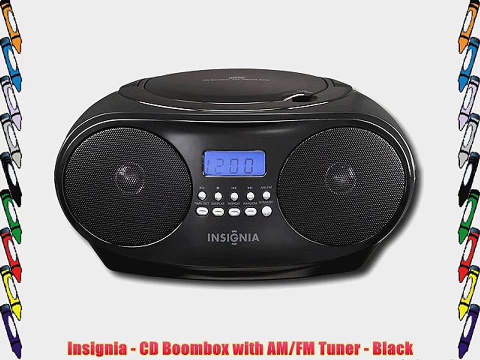 Insignia CD Boombox with AM/FM Tuner Black video Dailymotion