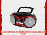Supersonic Portable Mp3/Cd Player With Usb/Aux Input
