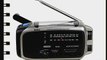 Kaito KA370 Voyager Solar/Crank AM/FM/SW NOAA Weather Radio with 5-LED flashlight Black