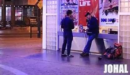 CHANGE THE WAY YOU THINK! (Social Experiment) - Asking People for a Phone Call - Homeless Generosity