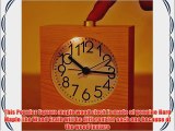 Best-mall Simple Novelty Mini Lounger Snooze Bedside Desktop Mute Maple Wood Alarm Clock With