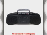 Sony CFS-B15 AM/FM Stereo Cassette Recorder (Black)