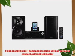 Sharp XL-HF202P Micro Audio System with Bluetooth and NFC Black