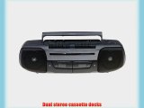 Sony CFS-W338 Stereo Boombox with Dual Cassette Decks and 2-Speed Tape Dubbing