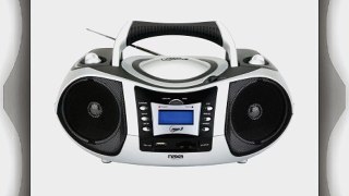 Naxa NPB-250 Portable MP3/CD Player with Text Display AM/FM Stereo Radio USB Input