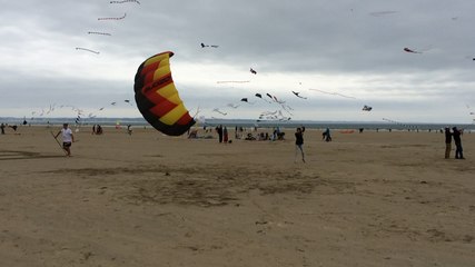 Breizh Wind: la foule sur la plage de Pentrez