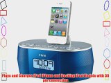 iHOME iD38LVC App-Enhanced Stereo System with Dual Alarm FM Clock Radio for iPhone/iPad/iPod