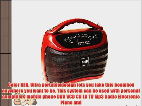 EMB PKX5BT 30W Portable Professional Rechargeable Boom Box Speaker Built-in BLUETOOTH/SD/MMC/USB/Flash