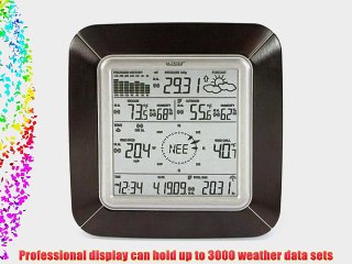 La Crosse Technology WS-2811BRN-IT Professional Weather Center with Solar Wind Sensor