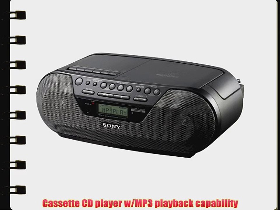 Sony Radio CD MP3 Cassette Stereo Boombox w/ Remote