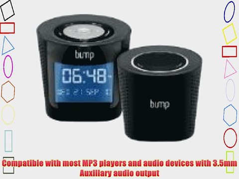 Bump Digital MP3/FM Radio Boombox with Remote Wireless Speaker