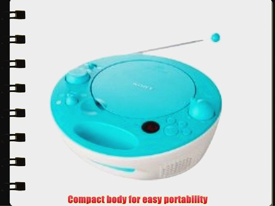 Sony CD Boombox with Digital AM/FM Tuner (Aqua)