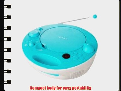 Sony CD Boombox with Digital AM/FM Tuner (Aqua)