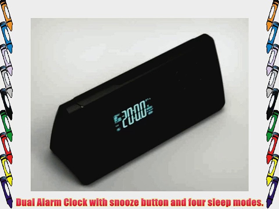 Rio ACM-100 Alarm Clock / MP3 Music Player Radio with USB Charging for Smartphones