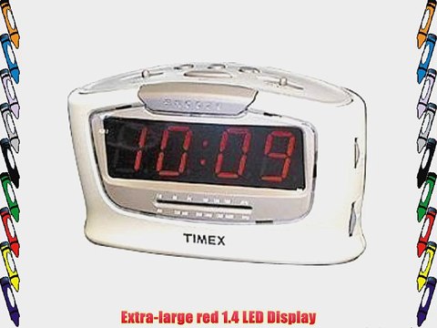 Timex T256W Jumbo 1.4 LED Alarm Clock Radio