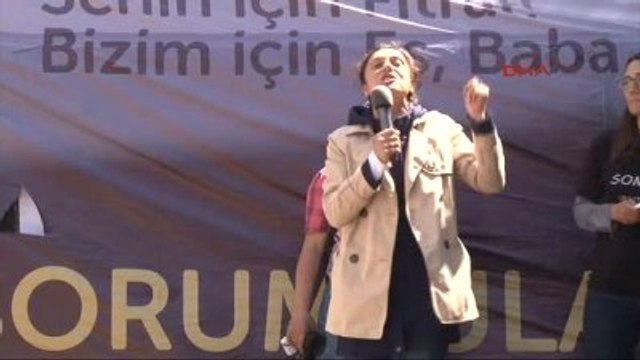 Soma-6- Madenci Aileleri Soma'da Miting Yaptı