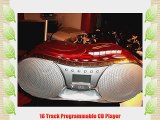 Portable CD Stereo System with Cassette Player and Recorder